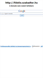 Mobile Screenshot of fidelio.szabadter.hu