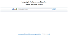 Tablet Screenshot of fidelio.szabadter.hu